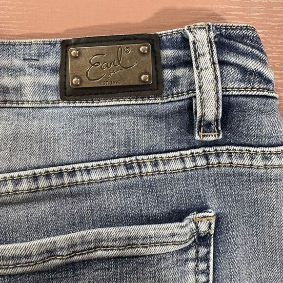 Earl Jeans Skinny Ankle Jeans Women's Size 16 Embroidered Flowers - Picture 7 of 7